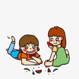 吃瓜动作动漫图片,动漫中的吃瓜瞬间