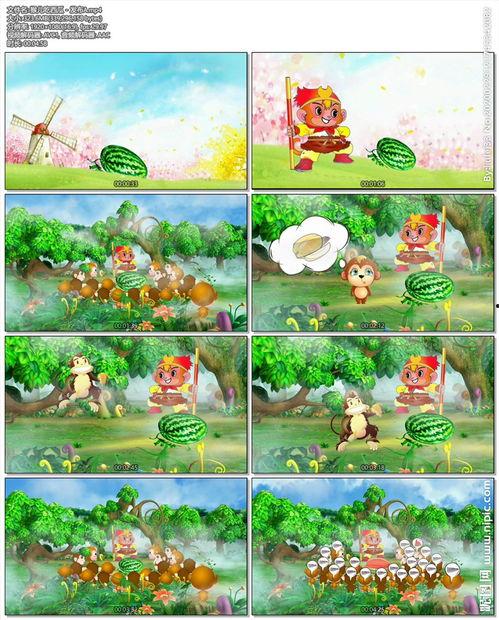 猴儿吃瓜视频,趣味横生的动物食趣瞬间